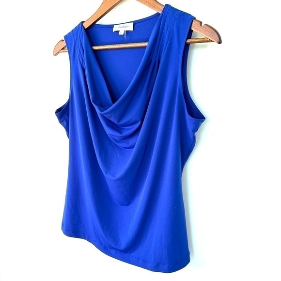 Calvin Klein tank top with cowl neck, in stretch jersey knit - Picture 4 of 10